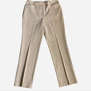 INC International Concepts Sand Brown Stretch Trousers Womens Size 6 Petite Chic